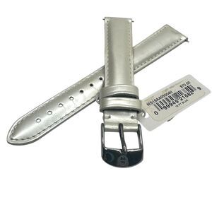 MICHELE 16mm Pearl White Patent Leather Watch Strap NWT